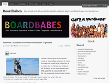 Tablet Screenshot of boardbabes.wordpress.com