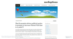 Desktop Screenshot of medoptions.wordpress.com