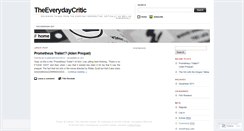 Desktop Screenshot of filmseverydaycritic.wordpress.com