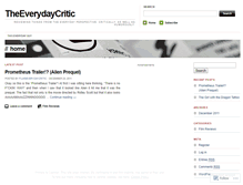 Tablet Screenshot of filmseverydaycritic.wordpress.com