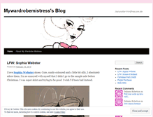Tablet Screenshot of mywardrobemistress.wordpress.com