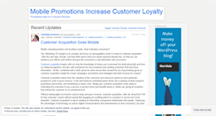 Desktop Screenshot of mobilepromotions.wordpress.com