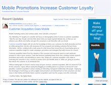 Tablet Screenshot of mobilepromotions.wordpress.com