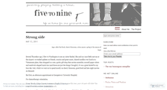 Desktop Screenshot of fivetonine.wordpress.com