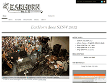 Tablet Screenshot of earhornmusic.wordpress.com