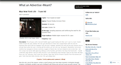Desktop Screenshot of advertisemeant.wordpress.com