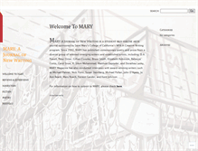 Tablet Screenshot of maryajournalofnewwriting.wordpress.com