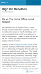 Mobile Screenshot of highonrebellion.wordpress.com