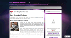 Desktop Screenshot of caramengobatiambeien777.wordpress.com