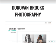 Tablet Screenshot of donovanbrooksphotography.wordpress.com