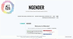 Desktop Screenshot of ngender.wordpress.com