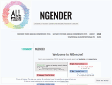 Tablet Screenshot of ngender.wordpress.com