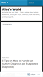 Mobile Screenshot of alicesworld.wordpress.com