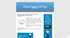 Desktop Screenshot of cheapengagementring.wordpress.com