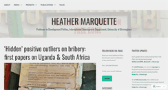 Desktop Screenshot of heathermarquette.wordpress.com