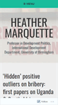 Mobile Screenshot of heathermarquette.wordpress.com