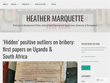 Tablet Screenshot of heathermarquette.wordpress.com