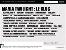 Tablet Screenshot of maniatwilight.wordpress.com