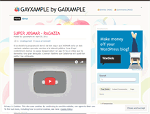 Tablet Screenshot of gayxample.wordpress.com