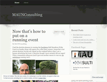 Tablet Screenshot of maunconsulting.wordpress.com