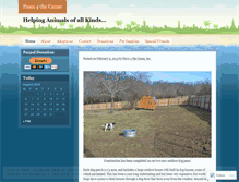 Tablet Screenshot of paws4thecause.wordpress.com