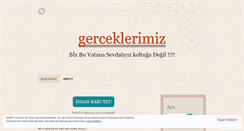 Desktop Screenshot of gerceklerimiz.wordpress.com