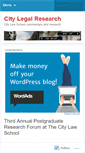 Mobile Screenshot of citylegalresearch.wordpress.com