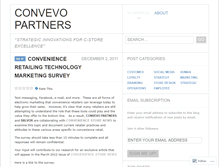Tablet Screenshot of convevo.wordpress.com