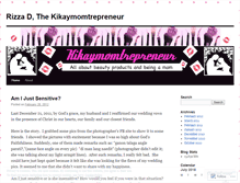 Tablet Screenshot of kikaymomtrepreneur.wordpress.com