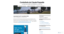 Desktop Screenshot of claudepaquette.wordpress.com