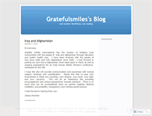 Tablet Screenshot of gratefulsmiles.wordpress.com