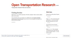 Desktop Screenshot of opentransportationresearch.wordpress.com