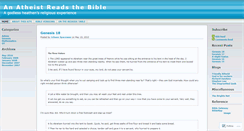 Desktop Screenshot of anatheistreadsthebible.wordpress.com