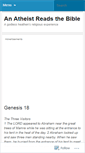 Mobile Screenshot of anatheistreadsthebible.wordpress.com