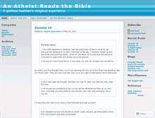 Tablet Screenshot of anatheistreadsthebible.wordpress.com