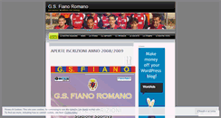 Desktop Screenshot of fianoromanocalcio.wordpress.com