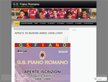 Tablet Screenshot of fianoromanocalcio.wordpress.com