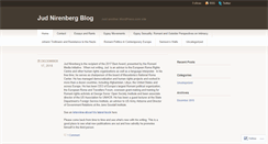Desktop Screenshot of judnirenberg.wordpress.com
