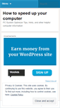 Mobile Screenshot of mycomputerspeedup.wordpress.com