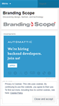 Mobile Screenshot of brandingscope.wordpress.com