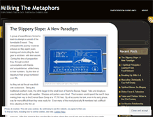 Tablet Screenshot of milkingthemetaphors.wordpress.com