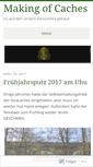 Mobile Screenshot of makingofcaches.wordpress.com