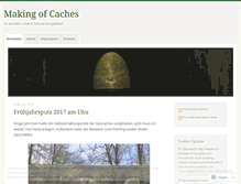 Tablet Screenshot of makingofcaches.wordpress.com