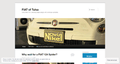 Desktop Screenshot of fiatoftulsa.wordpress.com