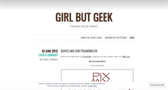 Desktop Screenshot of girlbutgeek.wordpress.com