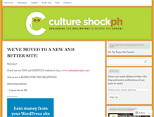 Tablet Screenshot of cultureshockph.wordpress.com
