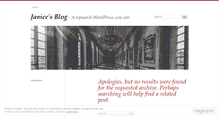 Desktop Screenshot of janicetay.wordpress.com