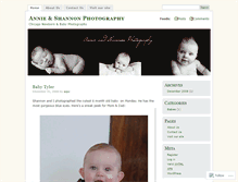 Tablet Screenshot of annieandshannonphotography.wordpress.com