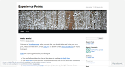 Desktop Screenshot of dtexperiencepoints.wordpress.com