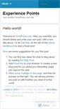 Mobile Screenshot of dtexperiencepoints.wordpress.com